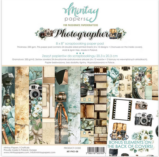 Photographer 8x8 Paper Pack
