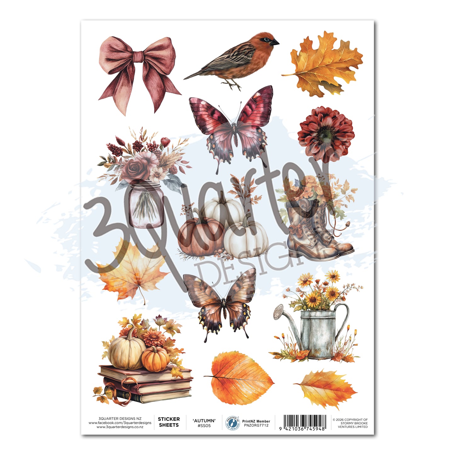 Autumn Whispers Sticker Sheet