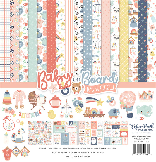 Baby on Board It's a Girl Collection Kit