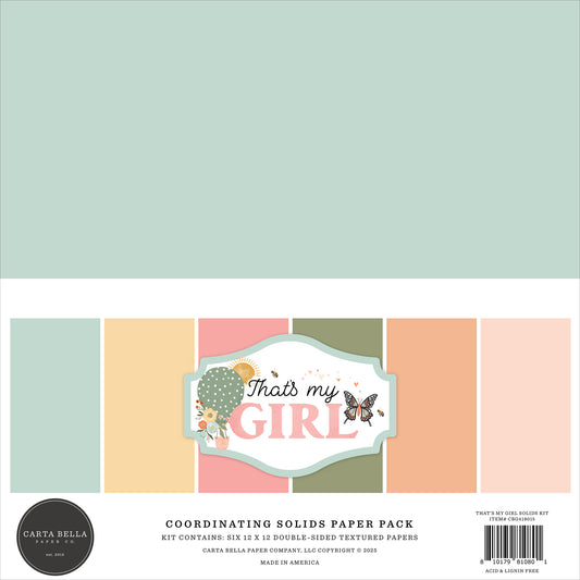 That's my Girl Coordinating Soild Paper Pack
