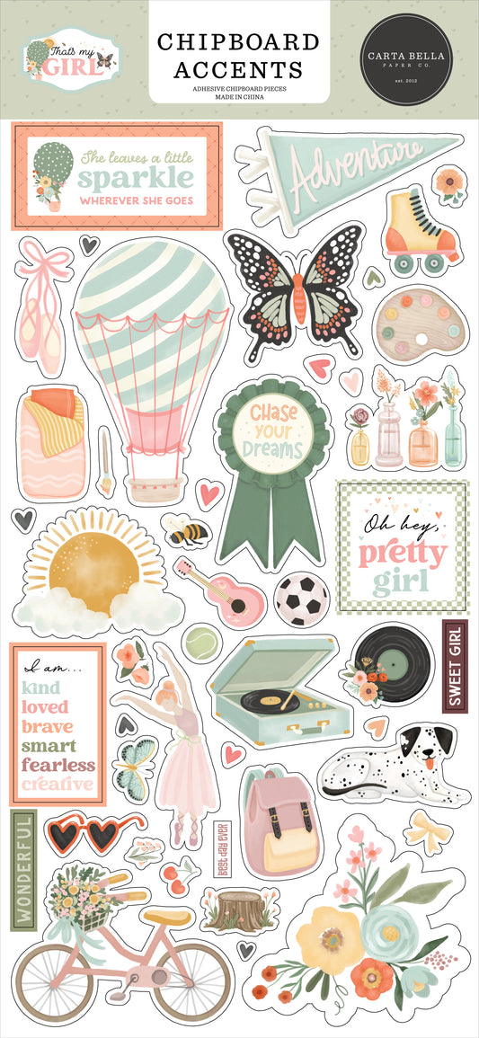 That's my Girl Chipboard Accents