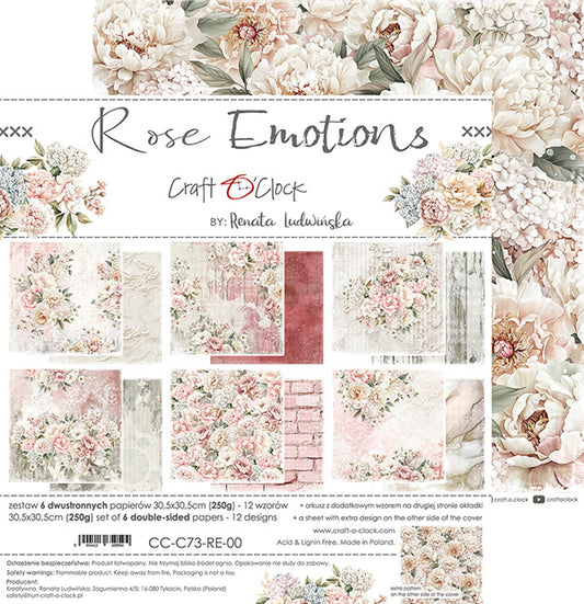 Rose Emotions 12x12 Paper Pack
