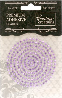Creative Couture Premium Adhesive Pearls - Petunia Purple