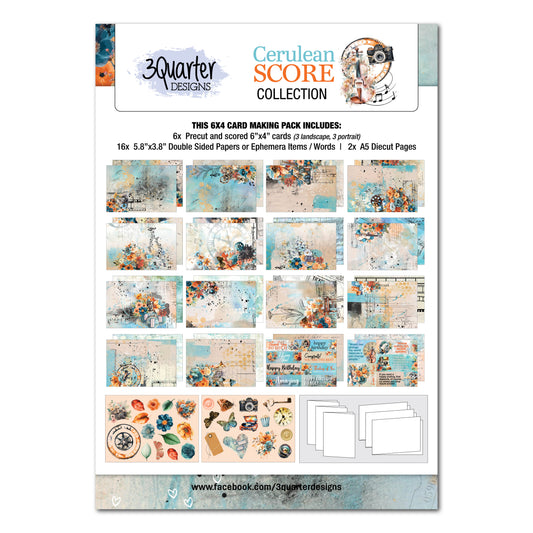 Cerulean Score 6x4 Card Pack