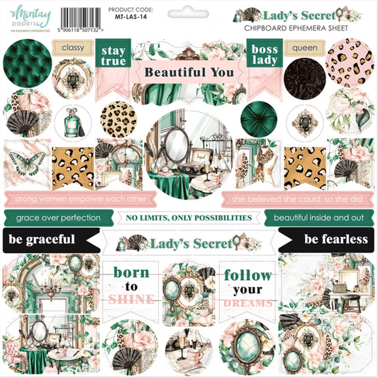 Lady's Secret Chipboard Ephemera