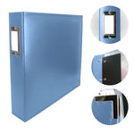12x12 Leather D Ring Album - Country Blue - Couture Creations