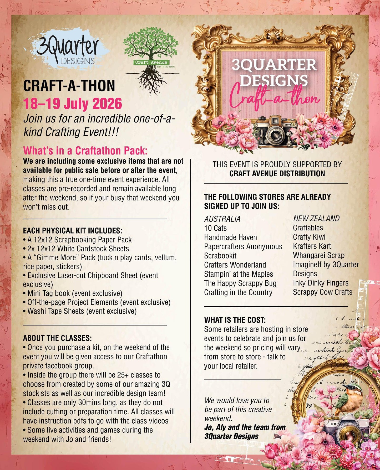 3Quarter Designs Craft-a-thon Kit - Pre-order