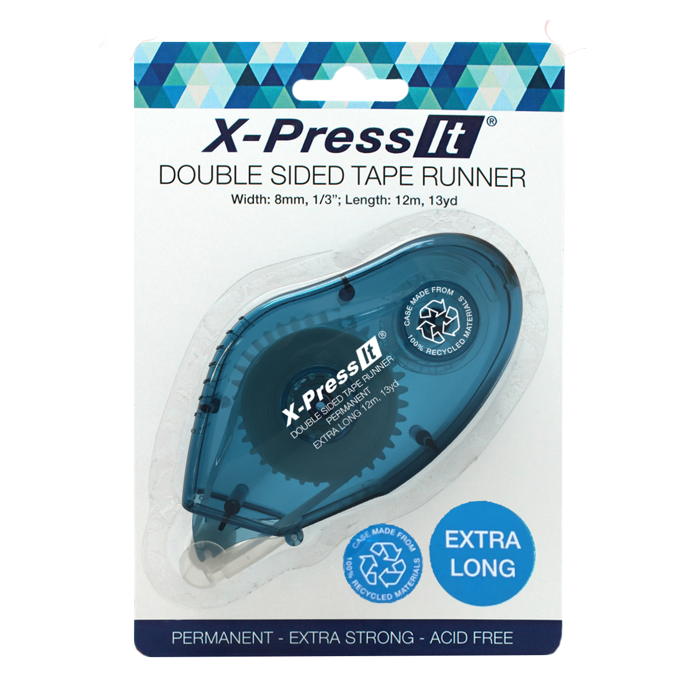 X-Press It Double Sided Tape Runner 8mm Permanent