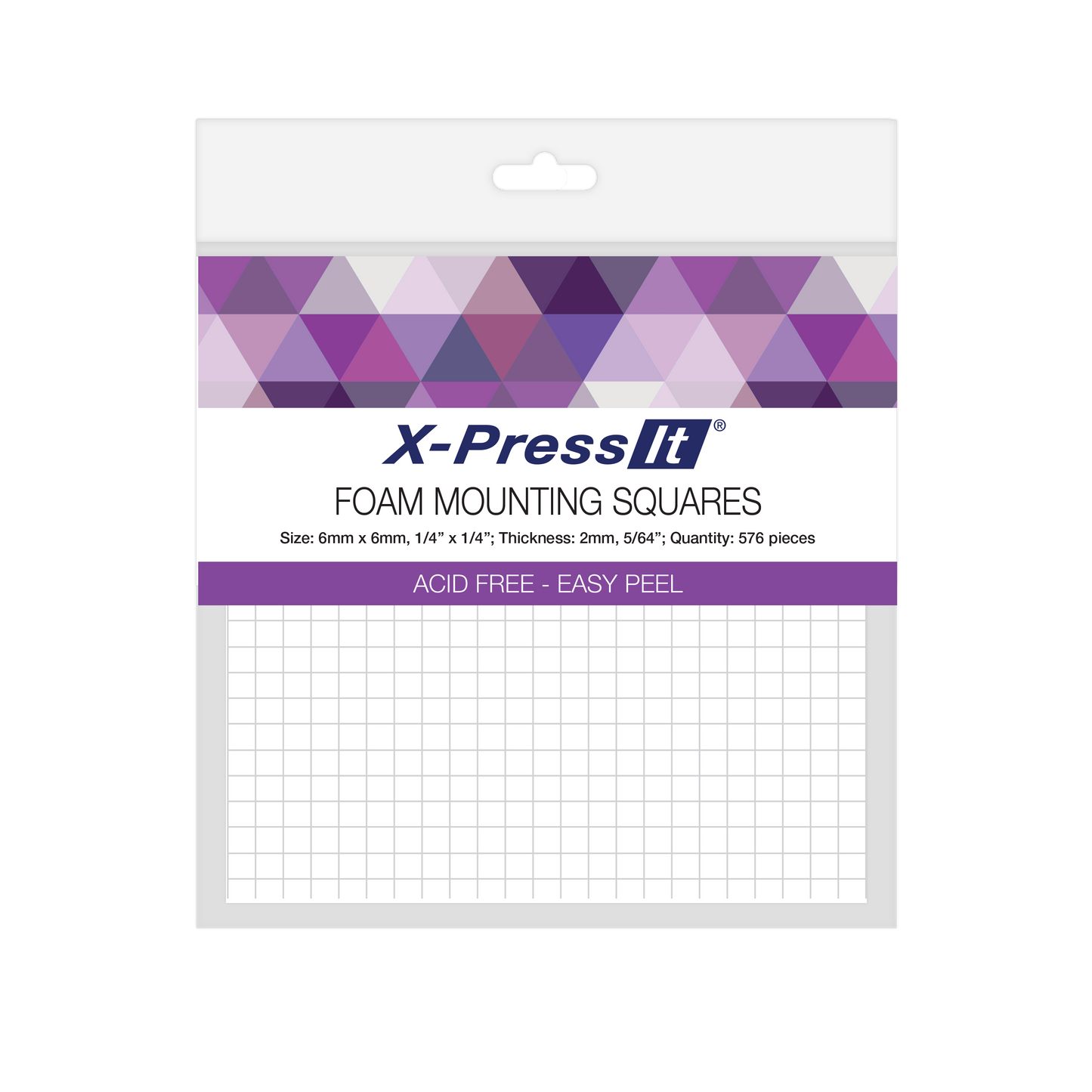 X-Press It Foam Mounting Squares 6x6mm 576pcs