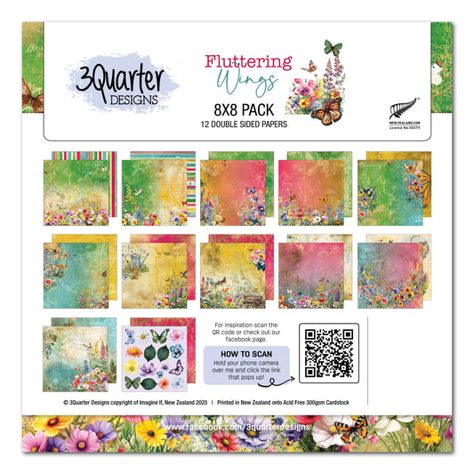 Fluttering Wings 8x8 Paper Pack