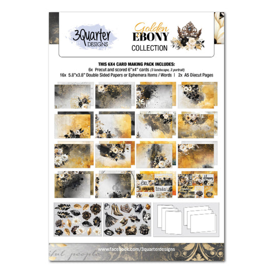 Golden Ebony 6x4 Card Pack