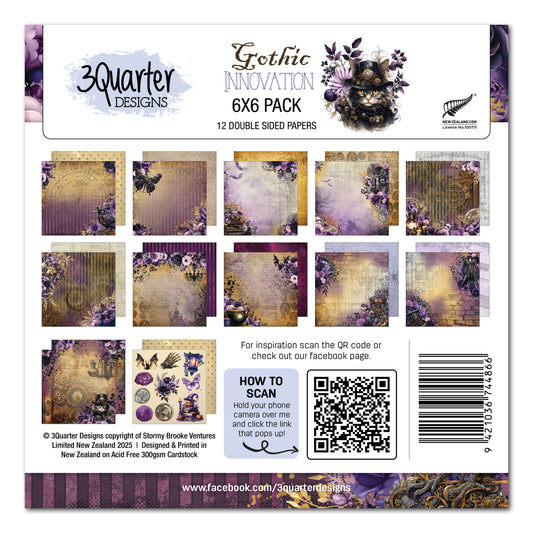 Gothic Innovation 6x6 Paper Pack
