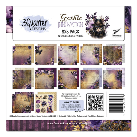 Gothic Innovation 8x8 Paper Pack