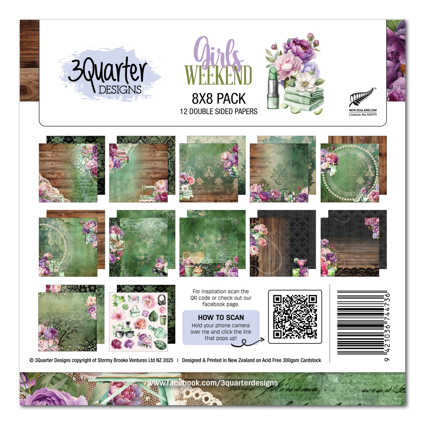 Girls Weekend 8x8 Paper Pack