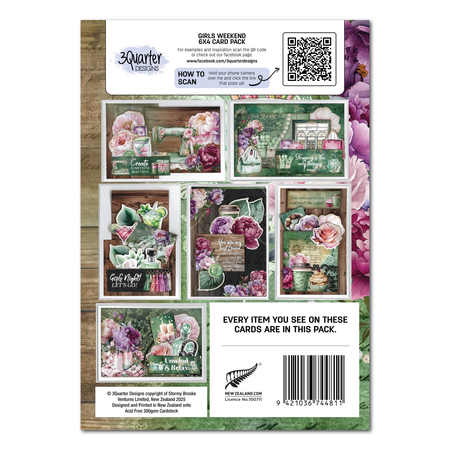 Girls Weekend 6x4 Card Making Pack