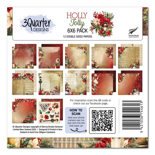 Holly Jolly 6x6 Paper Pack