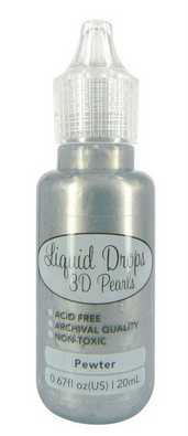 Liquid Drops 3D Pearls - Pewter