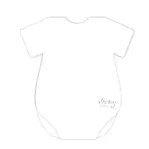 Mintay Basic Cards Baby Onesie - White