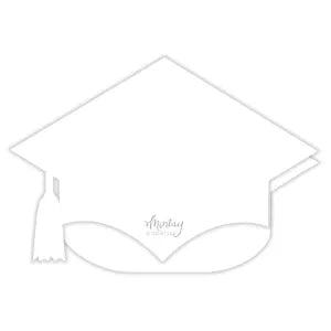 Mintay Basic Cards Graduation Cap - White