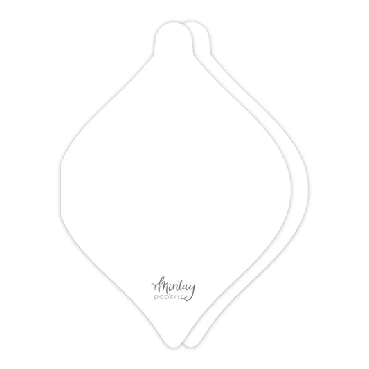 Mintay Basic Cards Bauble - White