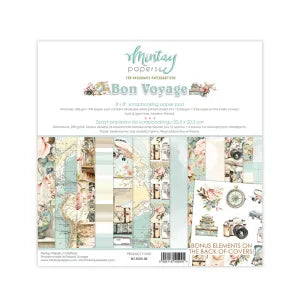 Bon Voyage - 8x8 scrapbooking paper set