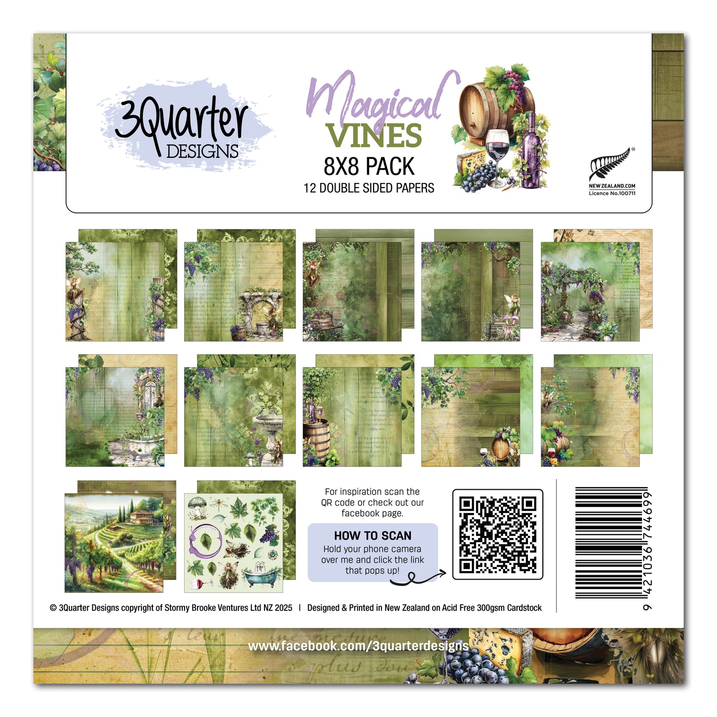 Magical Vines 8x8 Paper Pack