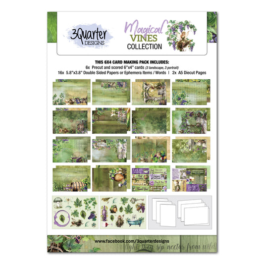 Magical Vines 6x4 Card Making Pack