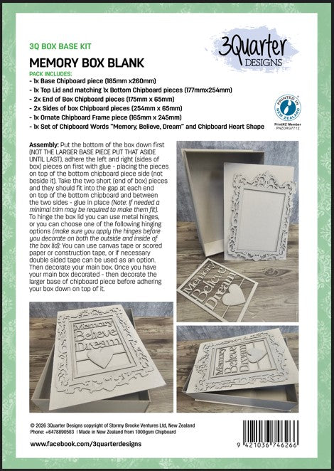 Memory Box Blank