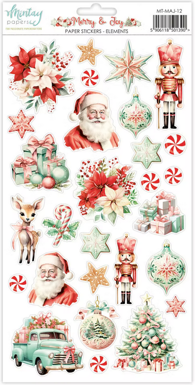 Merry & Joy Paper Stickers - Elements
