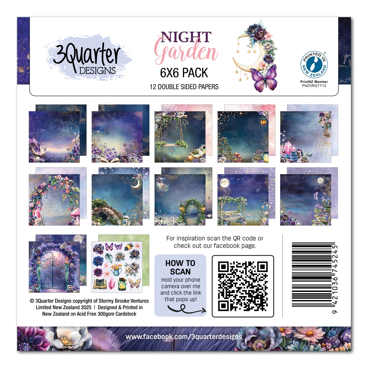 Night Garden 6x6 Paper Pack