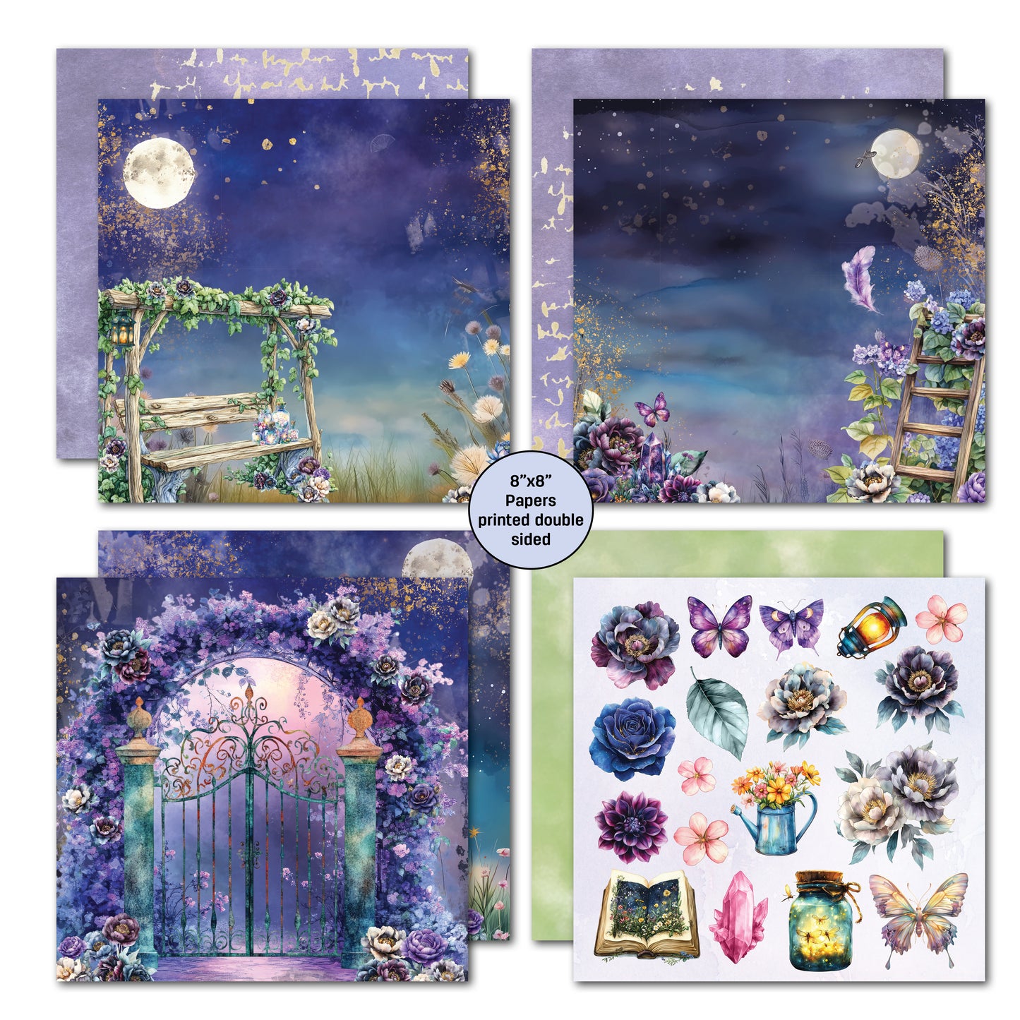 Night Garden 8x8 Paper Pack