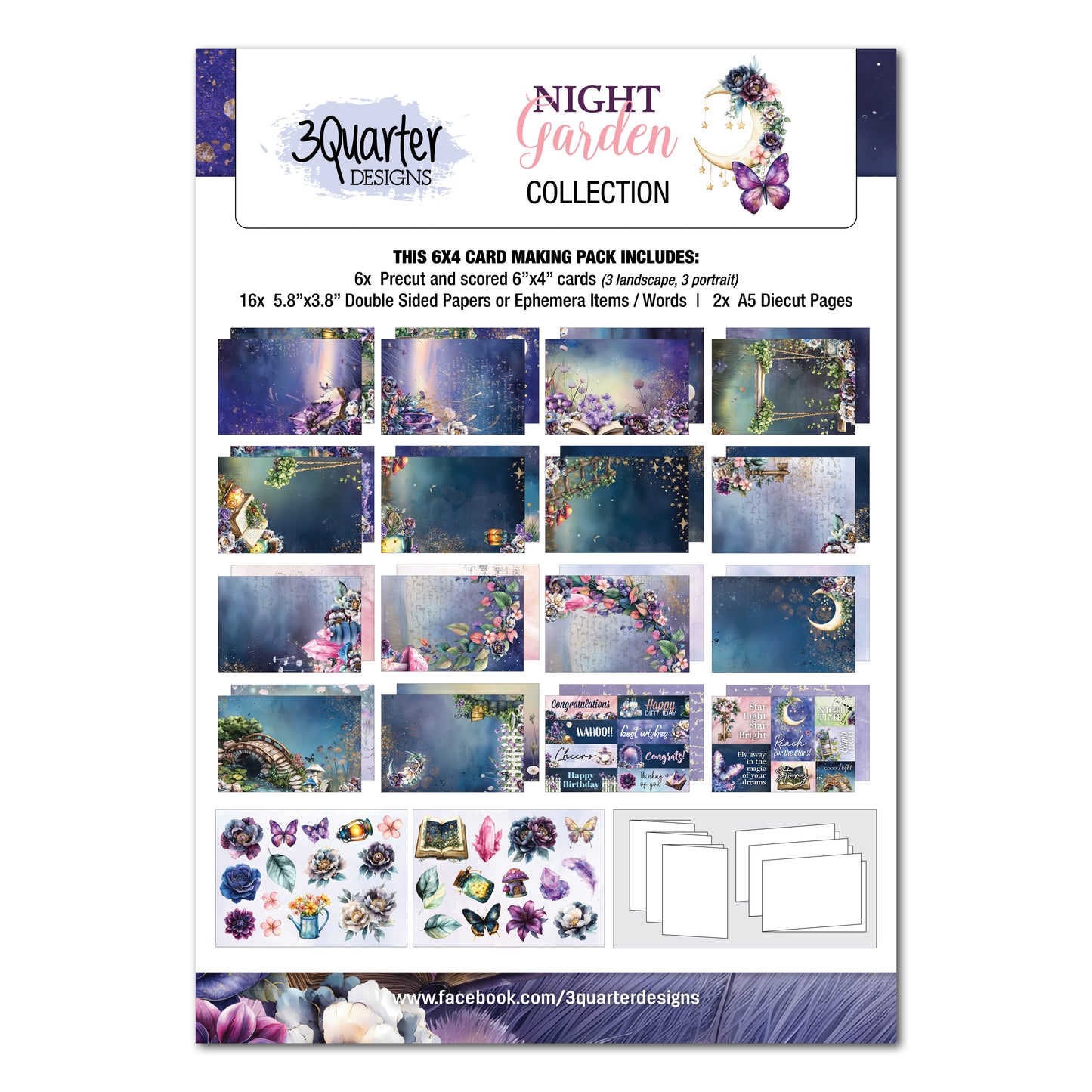 Night Garden 6x4 Card Pack