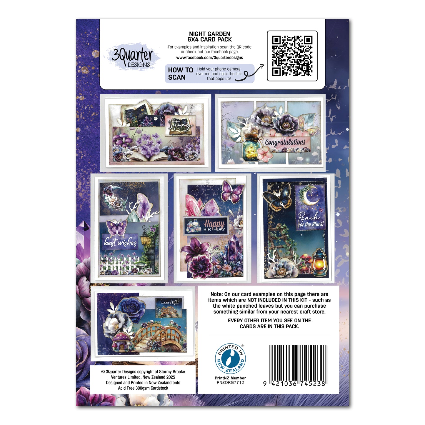 Night Garden 6x4 Card Pack