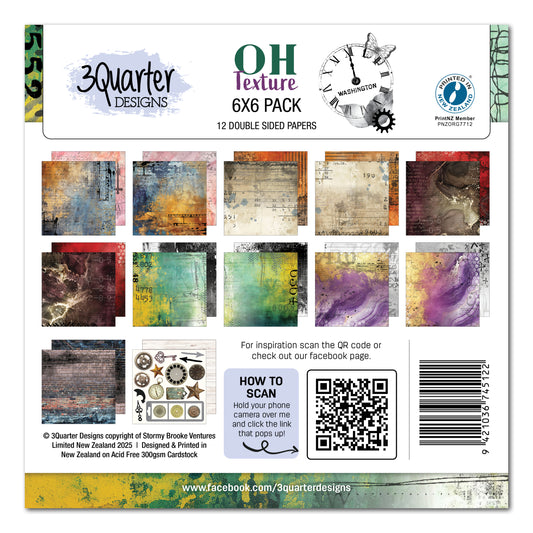OH Texture 6x6 Paper Pack