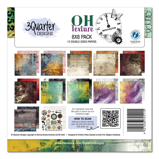 OH Texture 8x8 Paper Pack