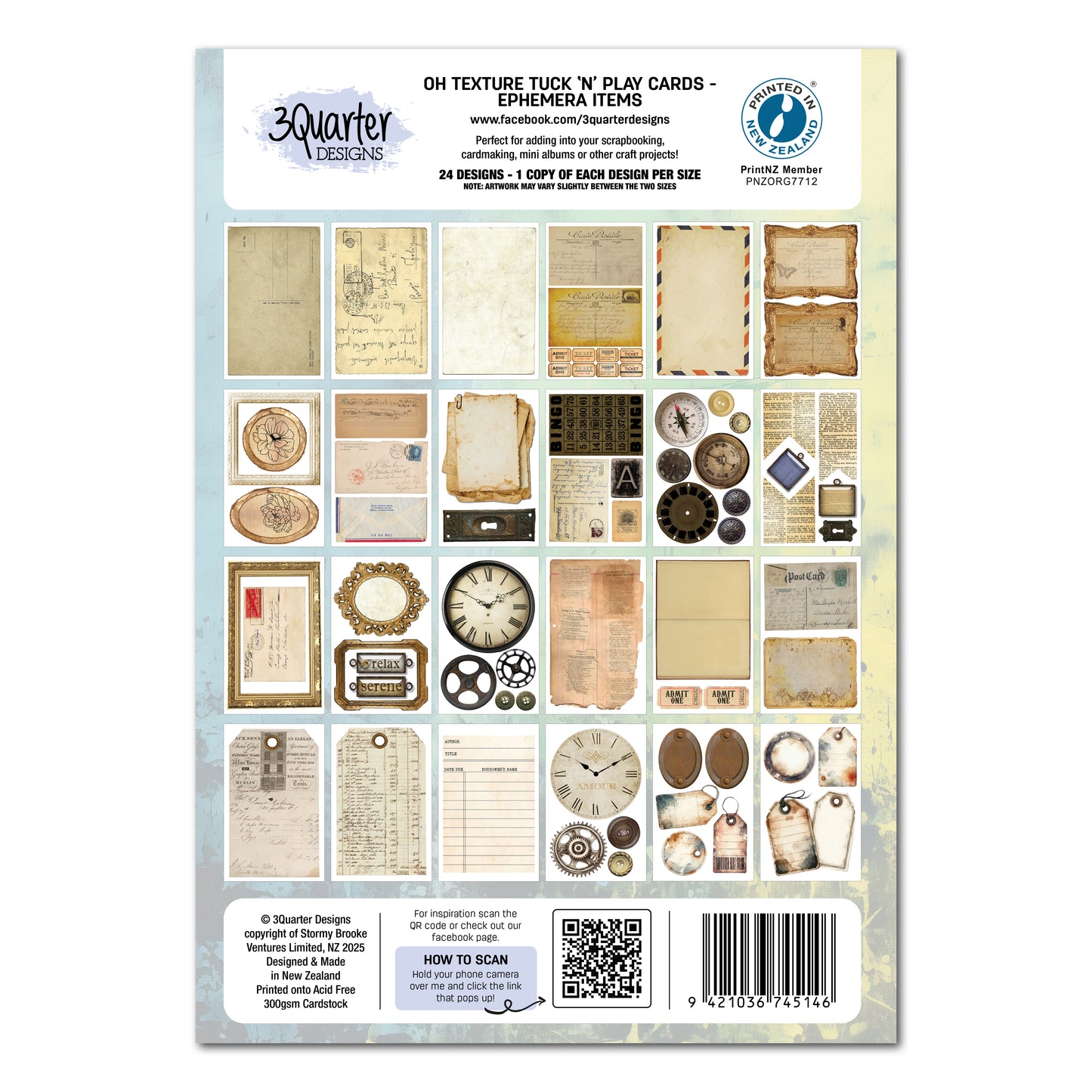 OH Texture Tuck n' Play Cards