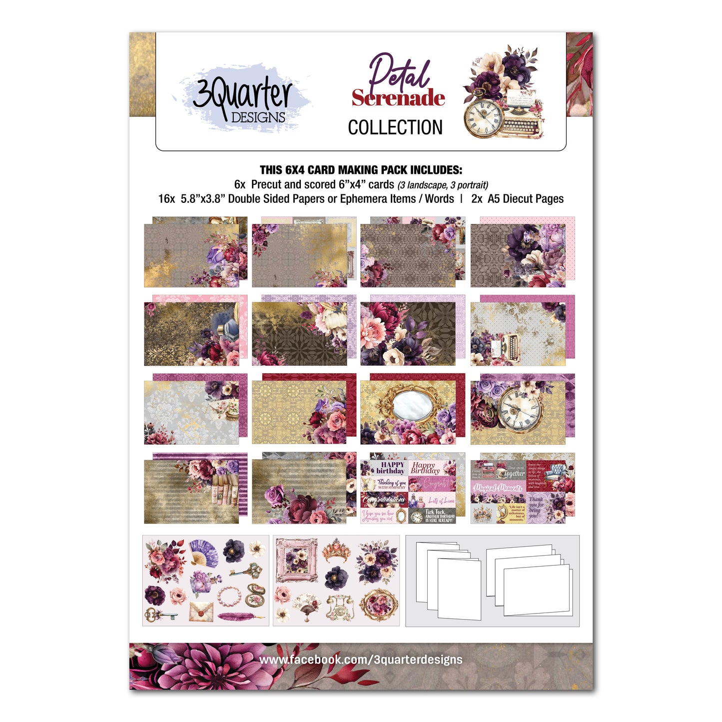 Petal Serenade 6x4 Cardmaking Pack