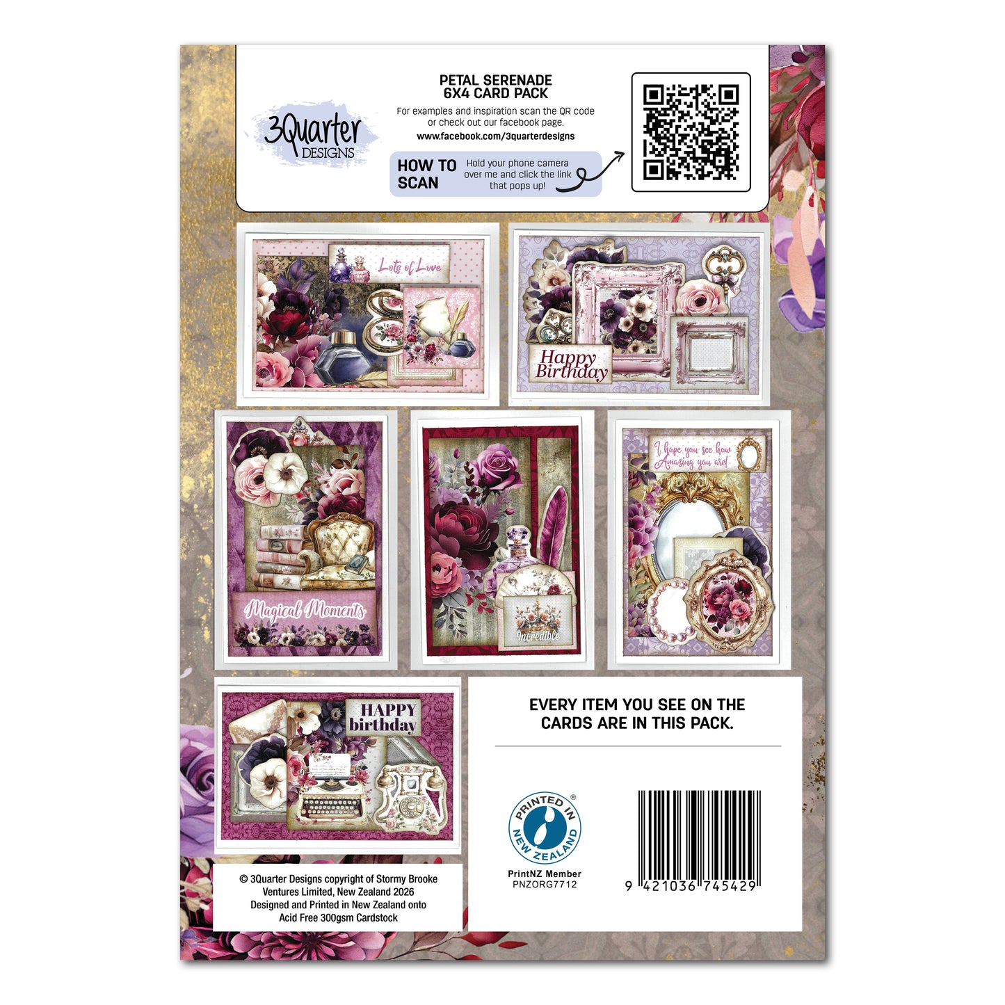 Petal Serenade 6x4 Cardmaking Pack