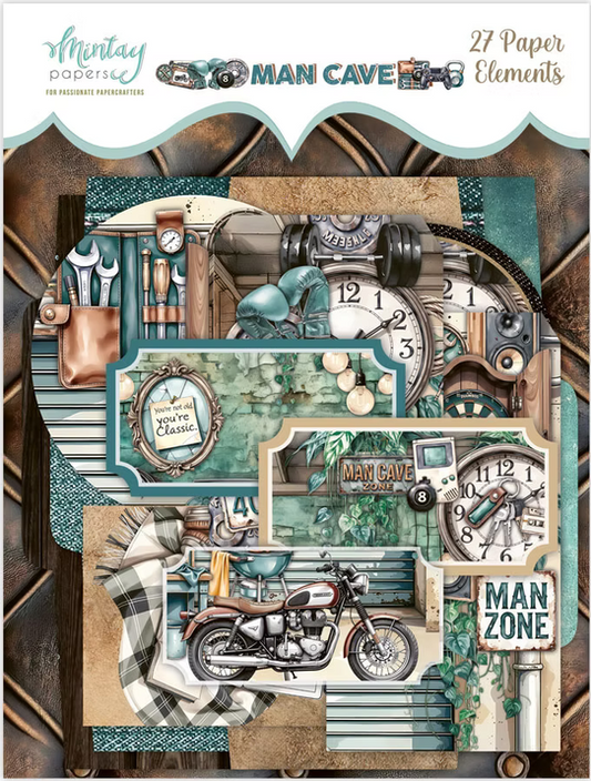 Man Cave Paper Elements