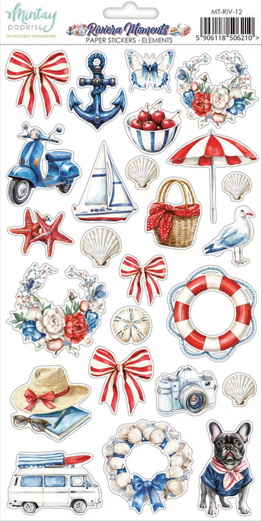 Riviera Moments Paper Stickers - Elements
