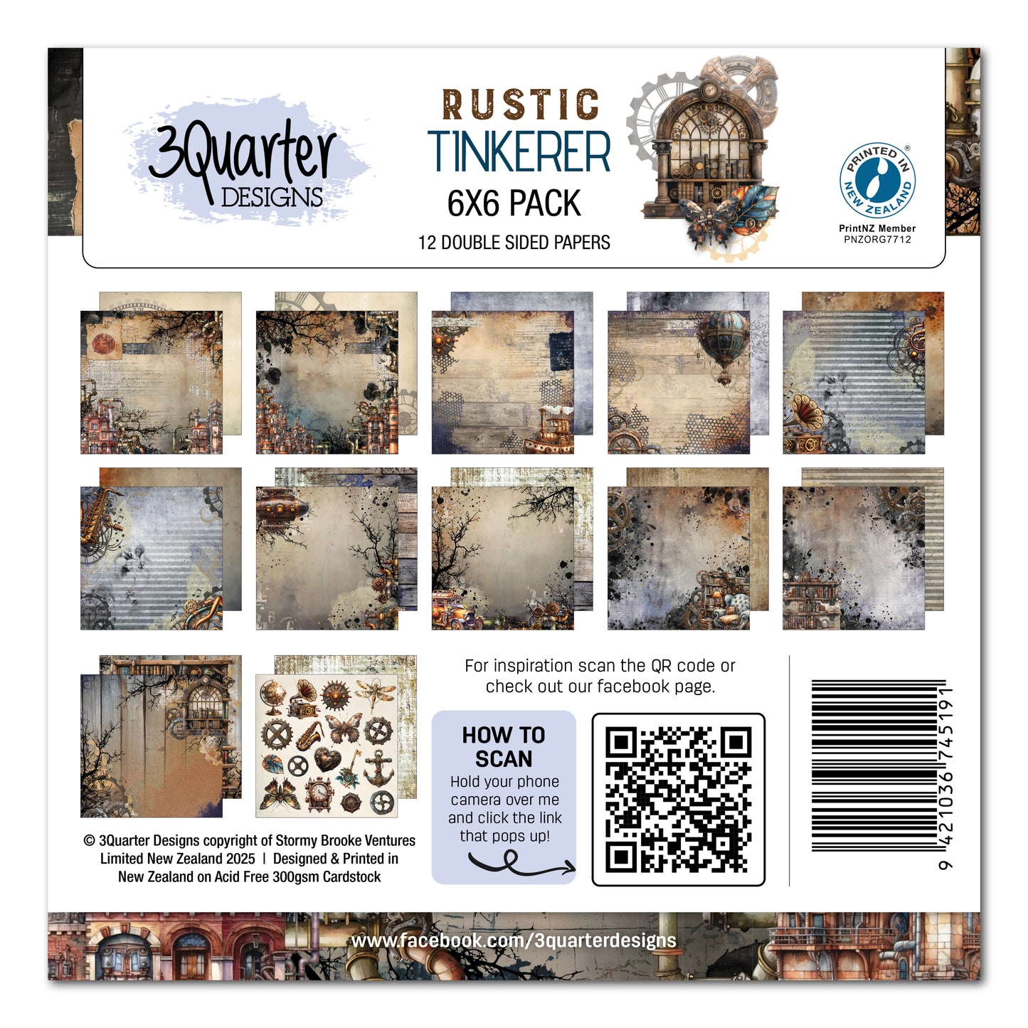 Rustic Tinkerer 6x6 Paper Pack