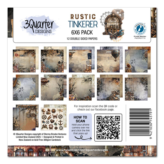 Rustic Tinkerer 6x6 Paper Pack