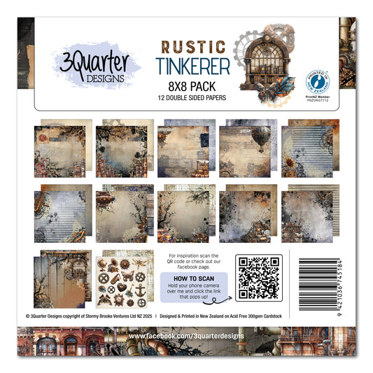 Rustic Tinkerer 8x8 Paper Pack