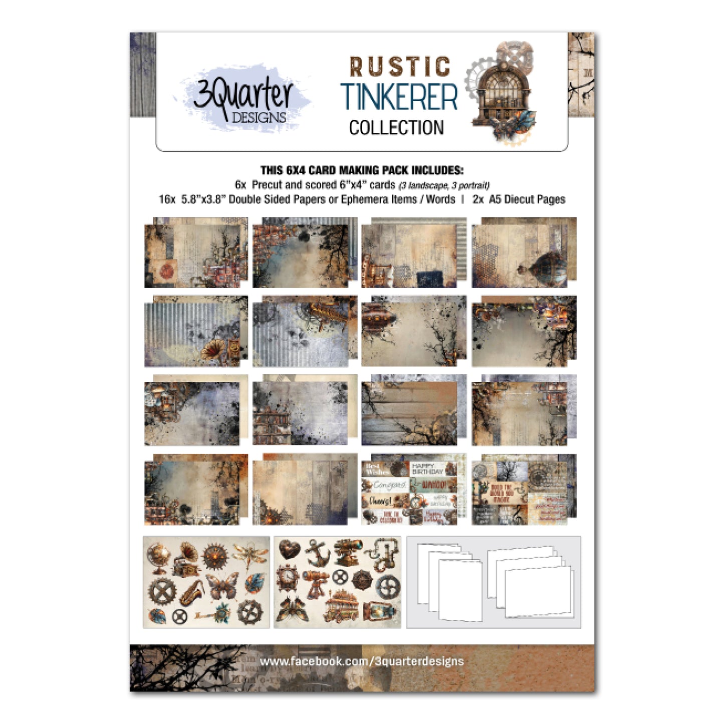 Rustic Tinkerer 6x4 Card Pack