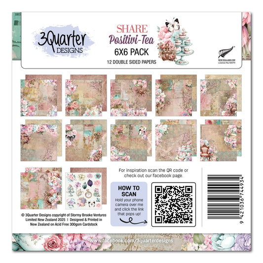 Share Positivi-Tea 6x6 Paper Pack