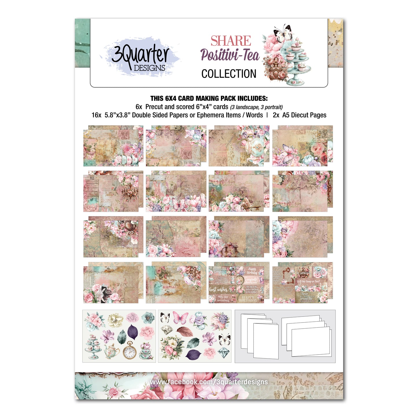 Share Positivi-Tea 6x4 Card Making Pack