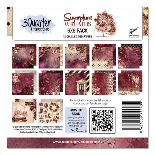 Sugarplum Wreath 6x6 Paper Pack