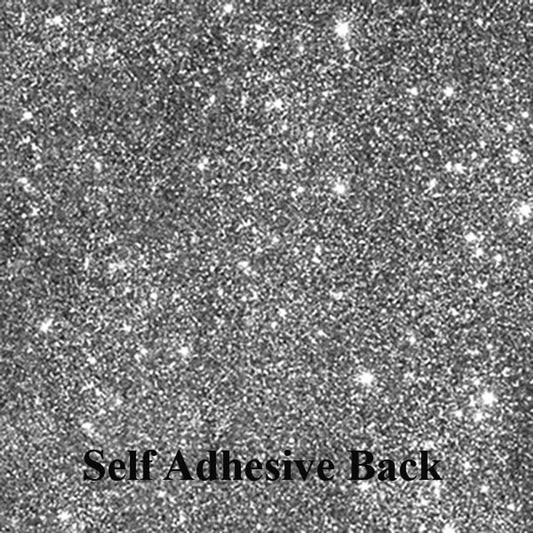 Starry Silver Self Adhesive Glitter Cardstock