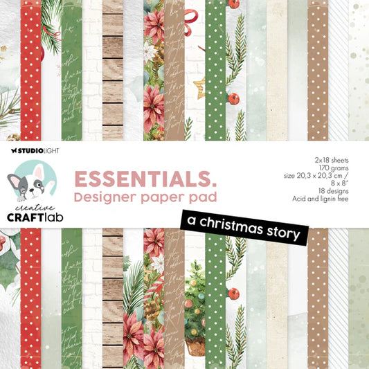 Creative Craftlab - Essentials - Designer Paper Pad - A Christmas story