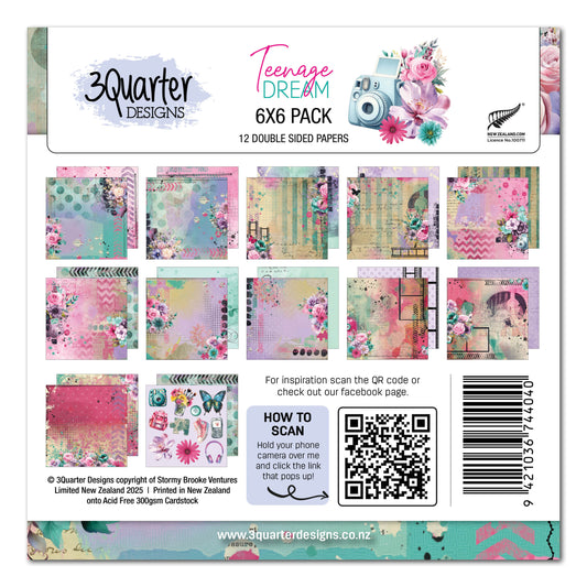 Teenage Dream 6x6 Paper Pack